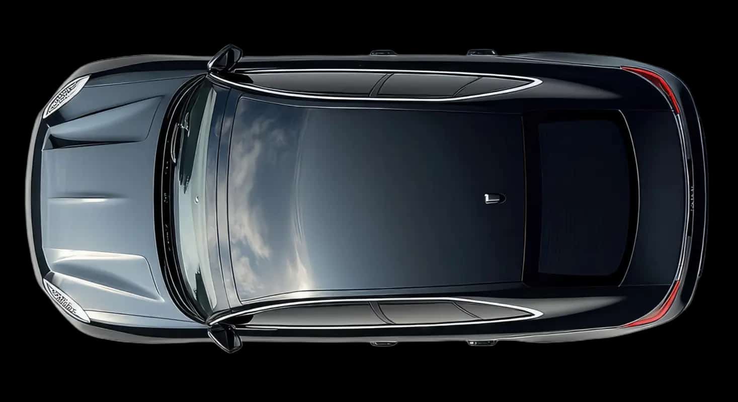 Schwarzes Auto für Verkauf