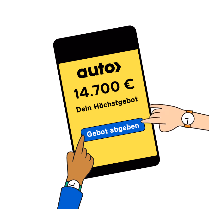 Auto Auktion Cartoon